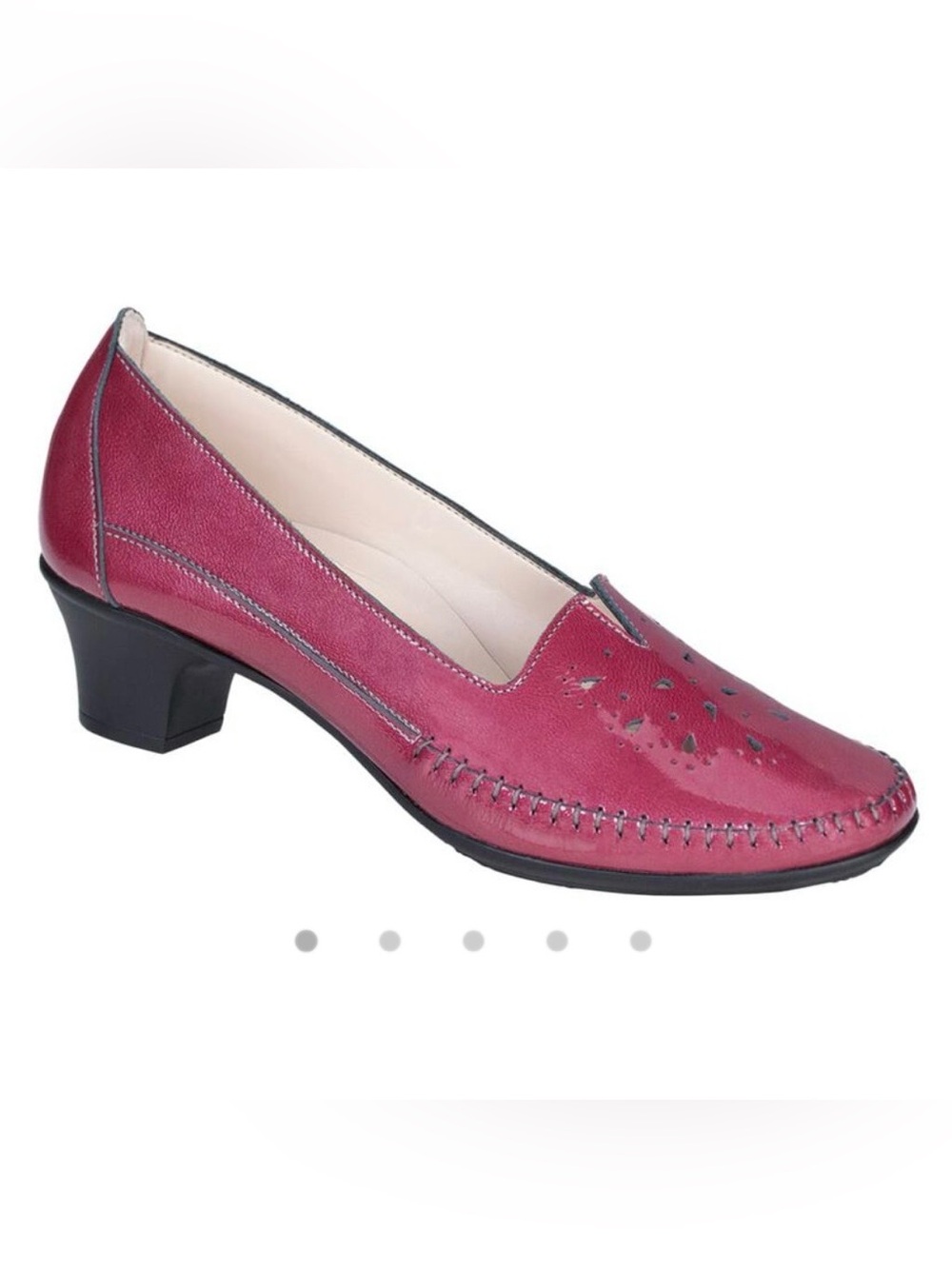 SAS Sonyo Slip On Low Heel Blush Patent Leather Loafers Sz 9 M
